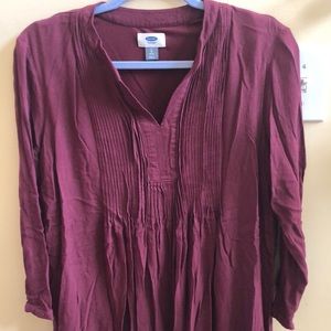 Old Navy burgundy tunic dress